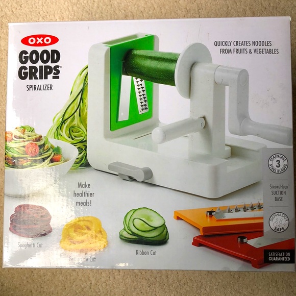 OXO Good Grips 3-Blade Tabletop Spiralizer with StrongHold Suction, White - Picture 1 of 14